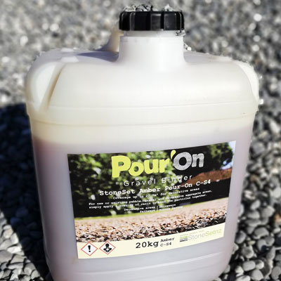 Pour-on gravel binder amber 20 kg