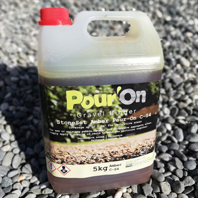 Pour-on gravel binder amber 5 kg